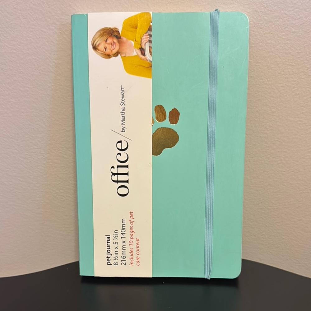 Martha Stewart Office Pet Journal - Mint